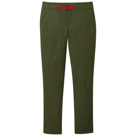 Outdoor Research Pants - Outdoor Research Shastin Utility Pants Olive Army Green Belted Slim Leg 8 Women